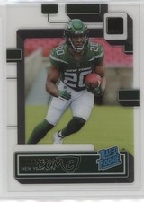 2022 Panini Clearly Donruss Rated Rookie Gold Breece Hall #64 1c3k