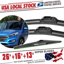 26" 16" 13" Durable Windshield Wiper Blades Bracketless OEM QUALITY All Season