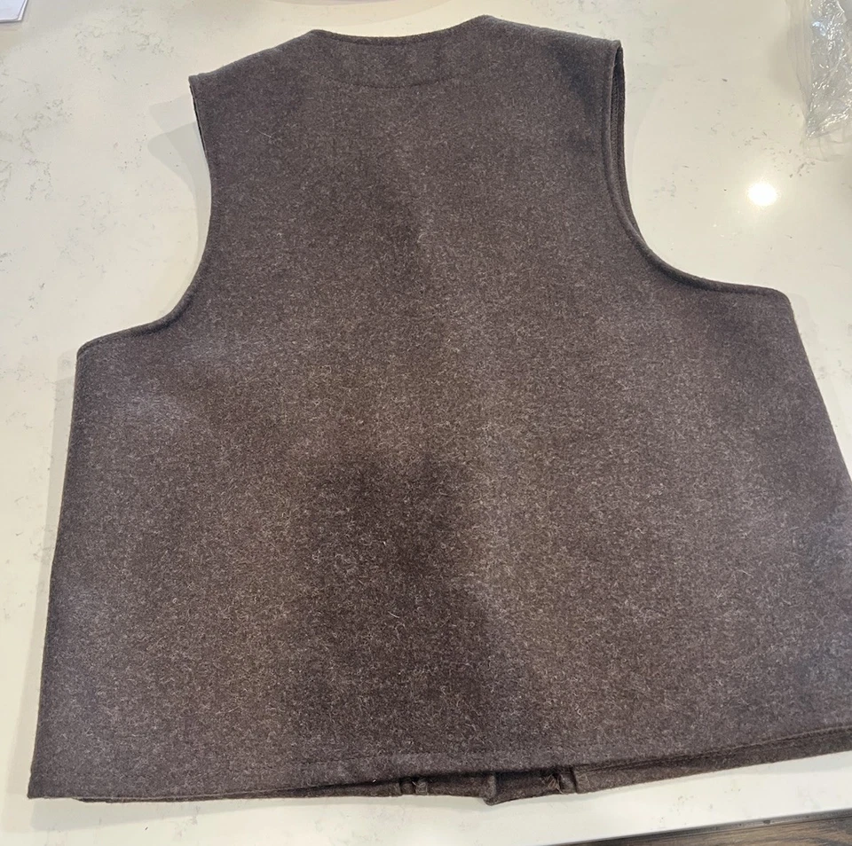 Filson Mackinaw Men's Wool Vest Size 44 Made In USA - Image 4 of 4