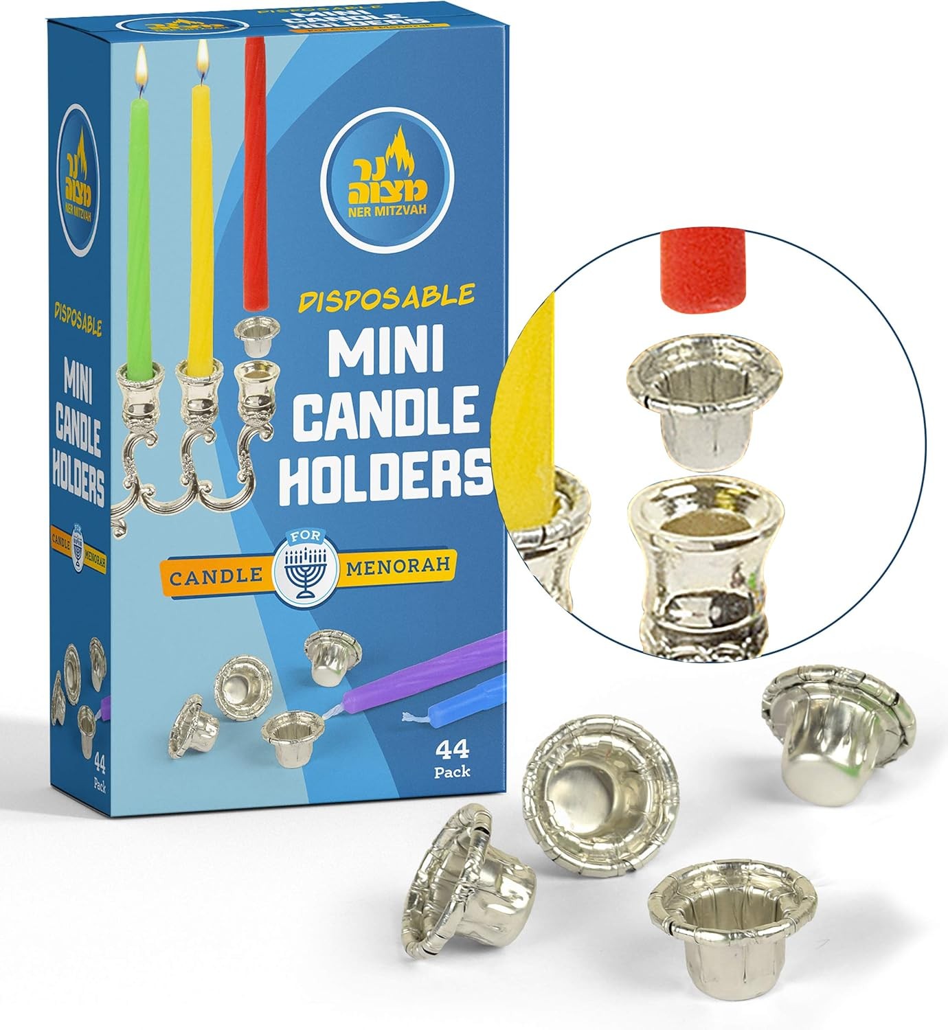 Foil Cups Disposable Menorah Liners