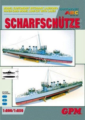 Kartonmodell Scharfschütze - Lasercutmodell 1:250 GPM