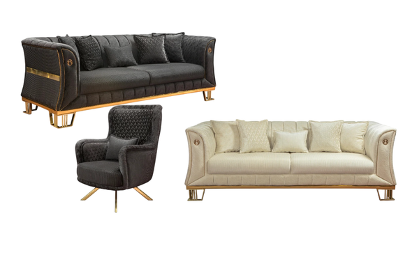 Wohnzimmer Set (Sofagarnitur 3+3+1) – Perfekte Wahl FüR Ihr Zuhause.-image