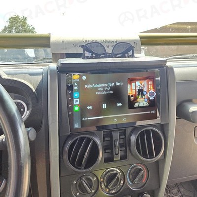 For Jeep Wrangler JK 2007-2010 Wireless Carplay Car Stereo Radio Android 15 +Cam