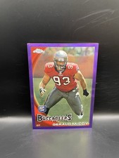 2010 Topps Chrome Football Gerald McCoy Purple Rookie Card #/555 Tampa Bay Bucs. rookie card picture