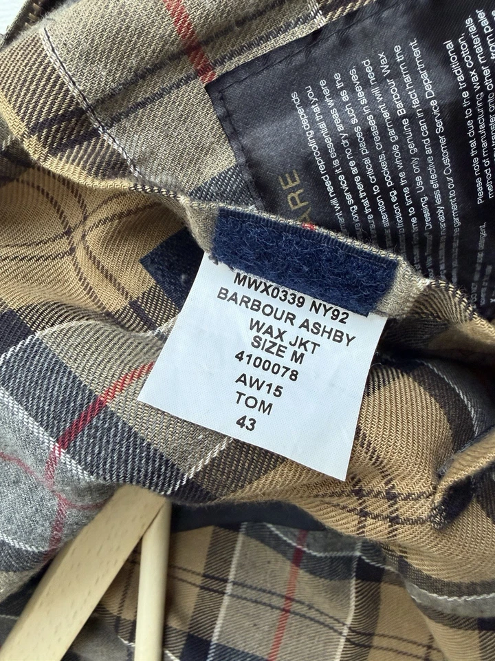 Barbour Ashby Wax Jacket Navy Large  MWX0339NY92, photo 4 of 5