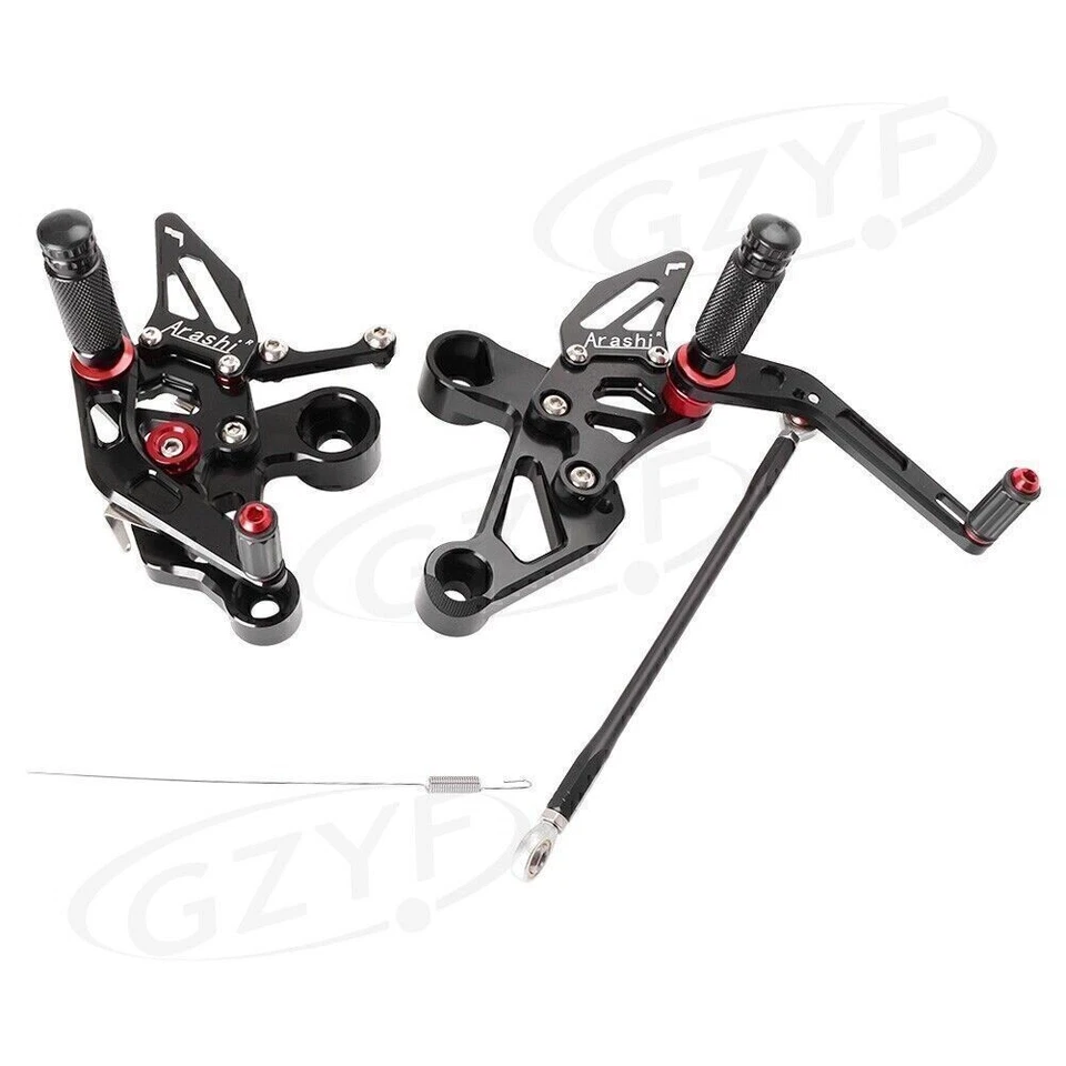 For Yamaha MT-09 FZ-09 2014 2015 2016 2017 Adjustable Rearset Footpegs Kit - Image 2 of 4