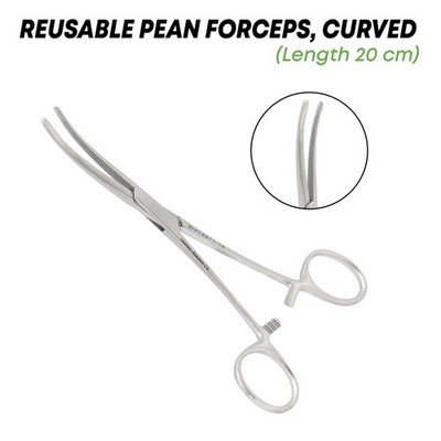 Rochester Pean Hemostatic Forceps 20 cm Curved Surgical Instruments German