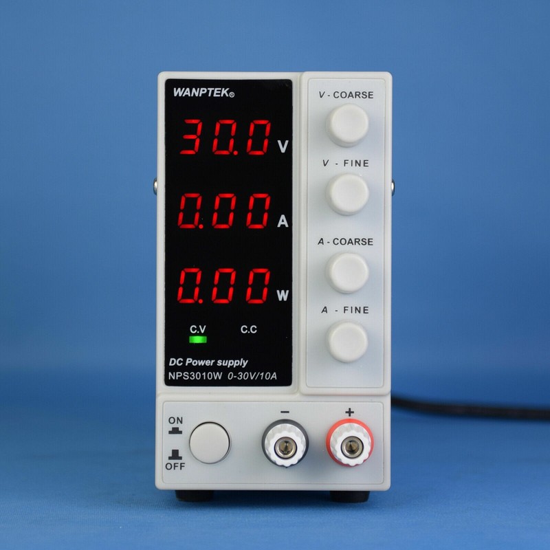 0-30V 0A-10A DC Power Supply Precision Variable Digital Adjustable Lab Grade