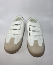 Dolce Vita Women  s Sneakers Size 8 White  Taupe Faux Leather Material NEW