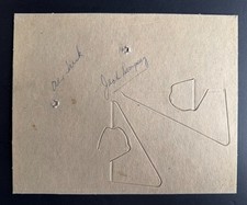 Boxer Jack Dempsey + Alex Turk Signed Autgorahed Photo Matting JSA Heavyweight