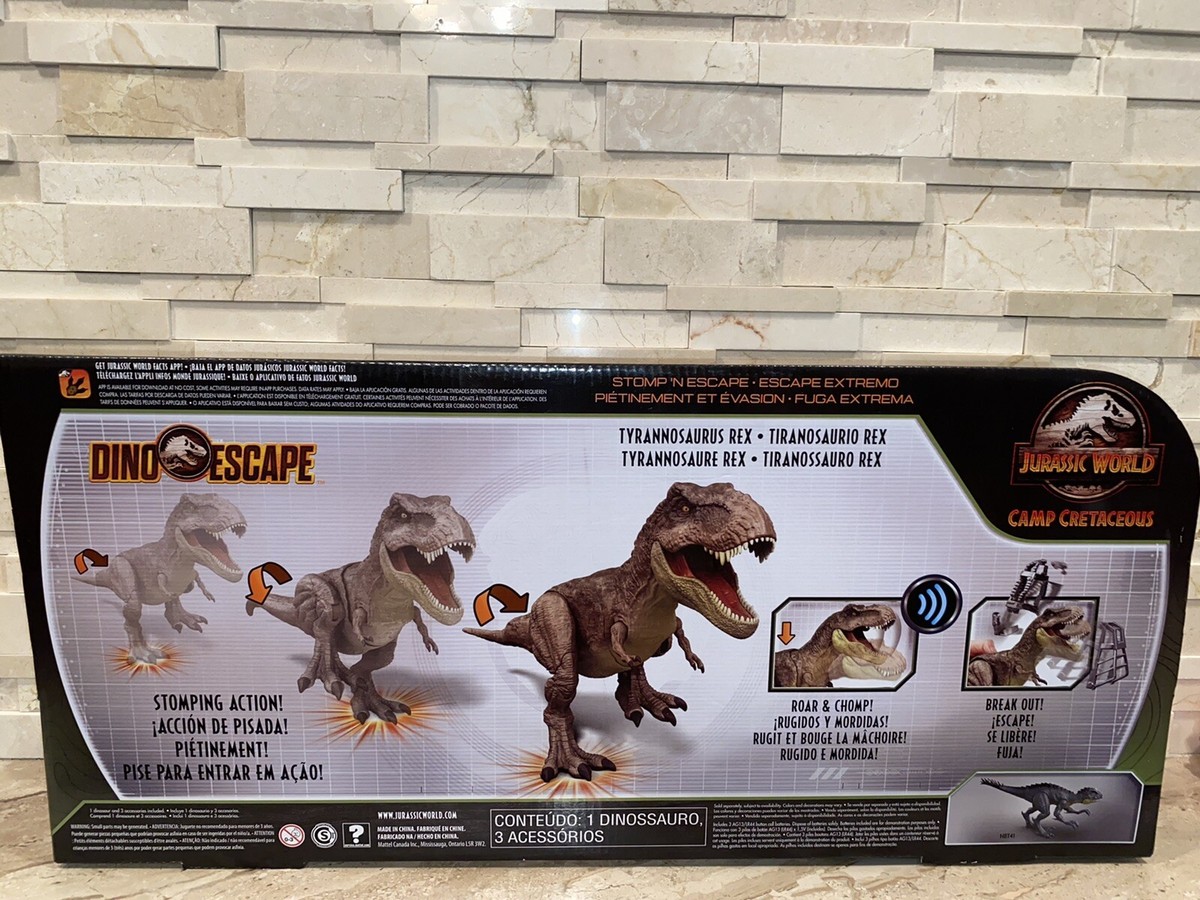 Jurassic World Stomp 'N Escape Tyrannosaurus Rex Figure Camp