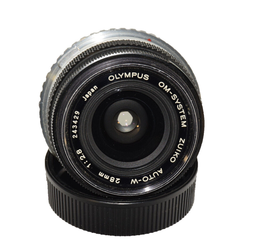 【Q2380】 OLYMPUS OM-SYSTEM AUTO-W 28 2.8 Olympus OM System ZUIKO Auto-W 28mm f/2.8 MF Lens – Scratches on