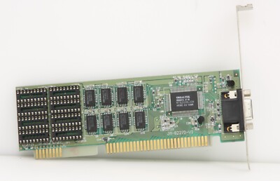 Realtek JA-8227D-V1 16-Bit ISA Video Card with Quadtel RTG3105iEH Chip.