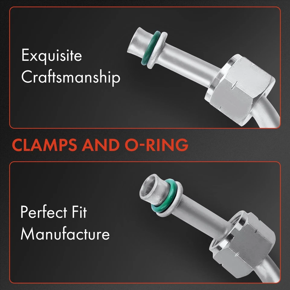 Manguera de líquido refrigerante aire acondicionado para Chevrolet C/K1500 2500 3500 GMC Yukon Cadillac Foto 3 de 4