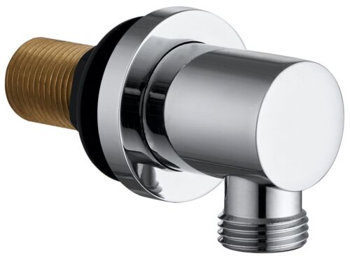 Keenware KSA-003 Brass Shower Wall Elbow Outlet: Round - Picture 1 of 2