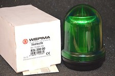 WERMA 82620000 Gr&uuml;n Dauerlicht 826 200 00 Signalgeber BM 12-240VDC IP65 NEU