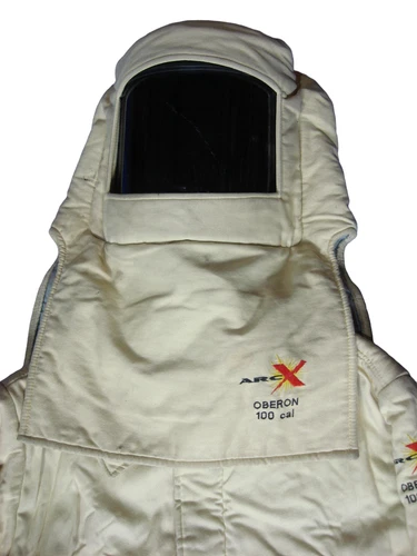 Oberon Arc X 100 Cal/cm² Flash Suit Hood XL Coat Large Bib Size 10 Gloves Set #5 image 3