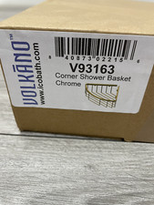 ICO Bath V93163 Volkano Corner Shower Basket - Chrome