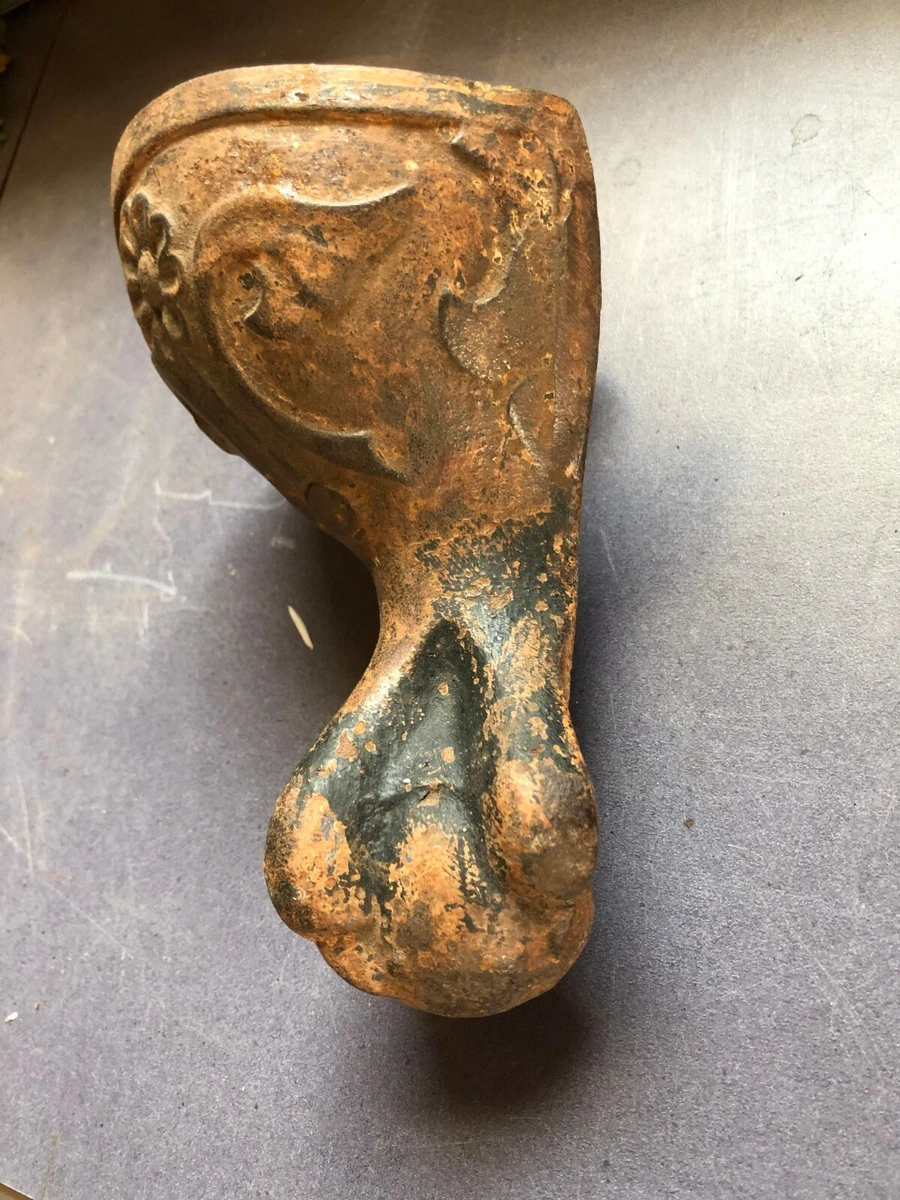 Antique Cast Iron Leg Foot for Wood Coal Burn Pot Belly Stove Parlor Marked  KL | eBay