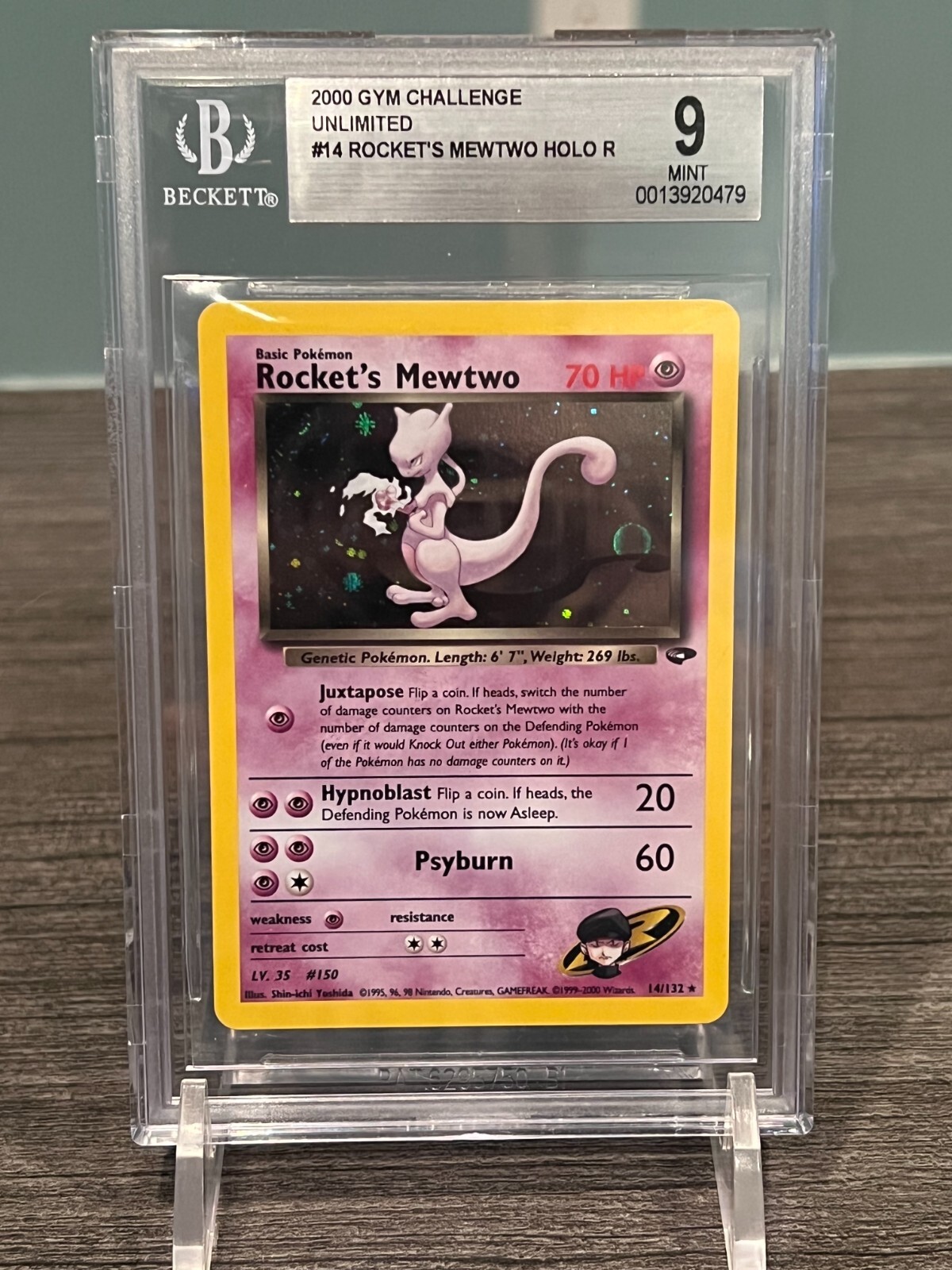 Rocket's Mewtwo Holo – Gym Challenge – BGS 9 - (PSA/CGC) | eBay