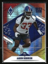 Aaron Robinson 2021 Panini Phoenix Fire Burst #171 RC Football Card