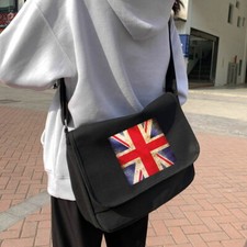 Union Jack Messenger Bag Canvas Cross Body Shoulder Bag Utility Travel Work