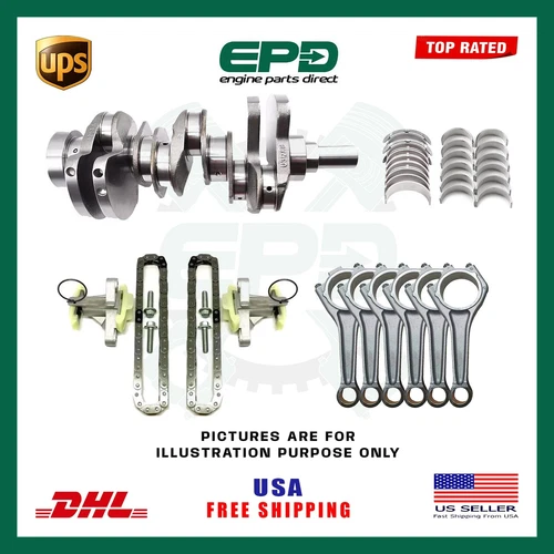 LAND ROVER RANGE ROVER 306DT ENGINE CRANKSHAFT / TIMING CHAIN & REBUILD KIT 3.0D