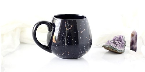 Purple Constellation Star Sign Mug Written in the Stars Celestial Coffee Tea Cup