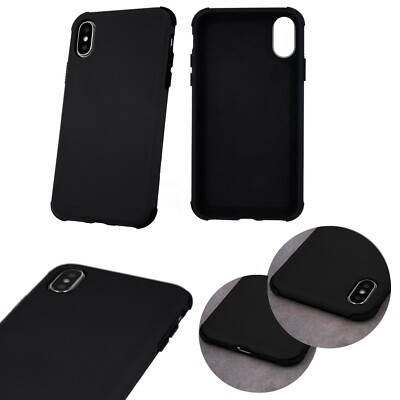 HUAWEI HONOR 8S ARMOR RUBBER Schutzhülle Case Schale Gestärkt Tasche SCHWARZ