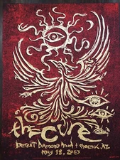The Cure Show Poster - Phoenix AZ 5/18/2023 #45/800 Rare Hologram Official Merch