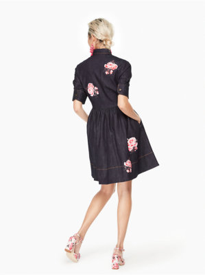 Kate Spade New York Rose Denim Shirtdress Size US 6 - Dress - RRP $328 USD  - NEW | eBay Australia
