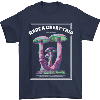 Have a Great Trip Magic Mushrooms LSD Hippie Herren T-Shirt 100% Baumwolle