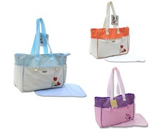 2 tlg Wickeltasche Pflegetasche Windeltasche Babytasche Farbauswahl Vogel