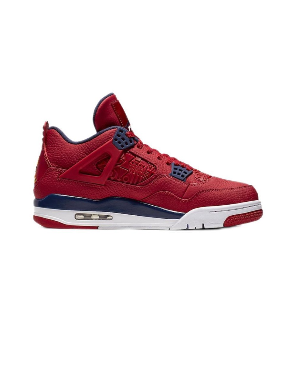 ナイキ エアジョーダン 4 レトロ 赤 白 紺 FIBA フィバ NIKE Jordan 4 Retro FIBA (2019) Men's - CI1184-617 - US