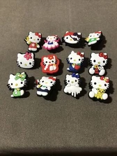 New 12 pcs Cute Hello Kitty Shoe Charms For Croc Shoes
