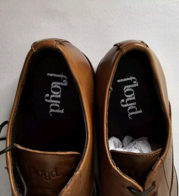 Floyd Lotte Cognac Oxford Leather Dress Shoes Size 9.5 M  display picture 1