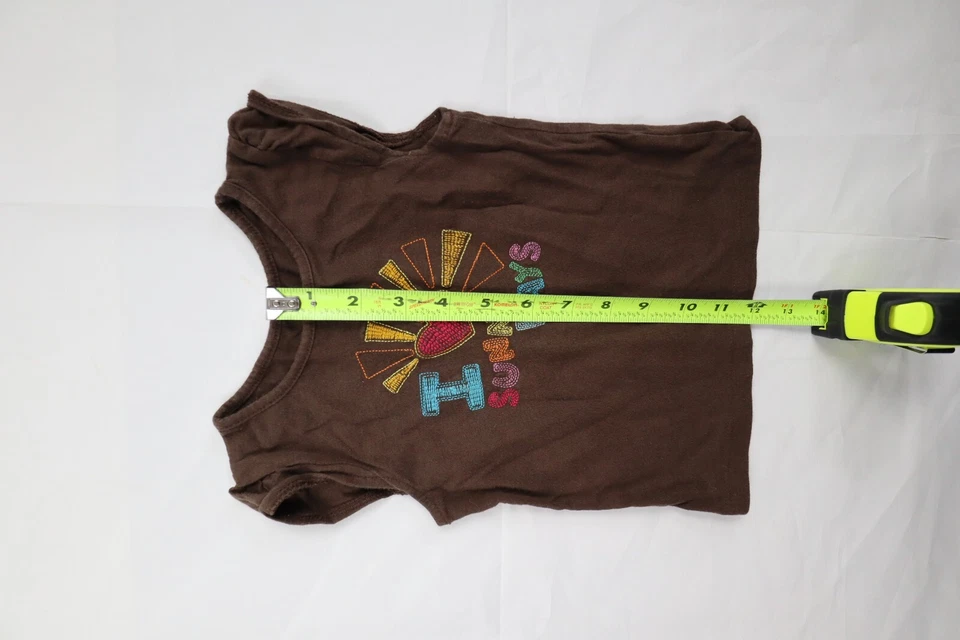 Camisa sin mangas marrón Circo Girls 2T I Love SUNNY DAYS para niñas pequeñas Foto 4 de 4