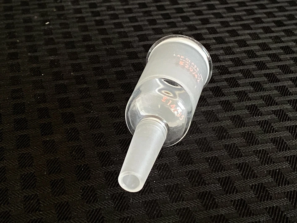 Wilmad Lab Glass 29/26 Outer to 14/35 Inner Joint Enlarging Adapter LG-1200-116 - Image 3 of 4