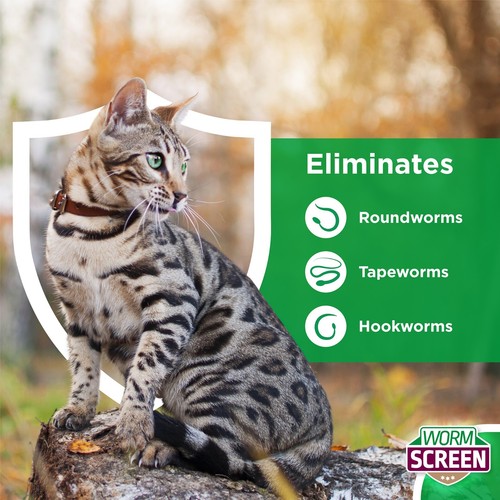 WORM SCREEN Cat: Worming Tablets for Cats & Kittens over 6 weeks old. (AVM-GSL) - Picture 2 of 6