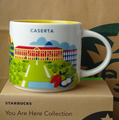Starbucks City Mug Cup You are here Series YAH Caserta Italy 14oz