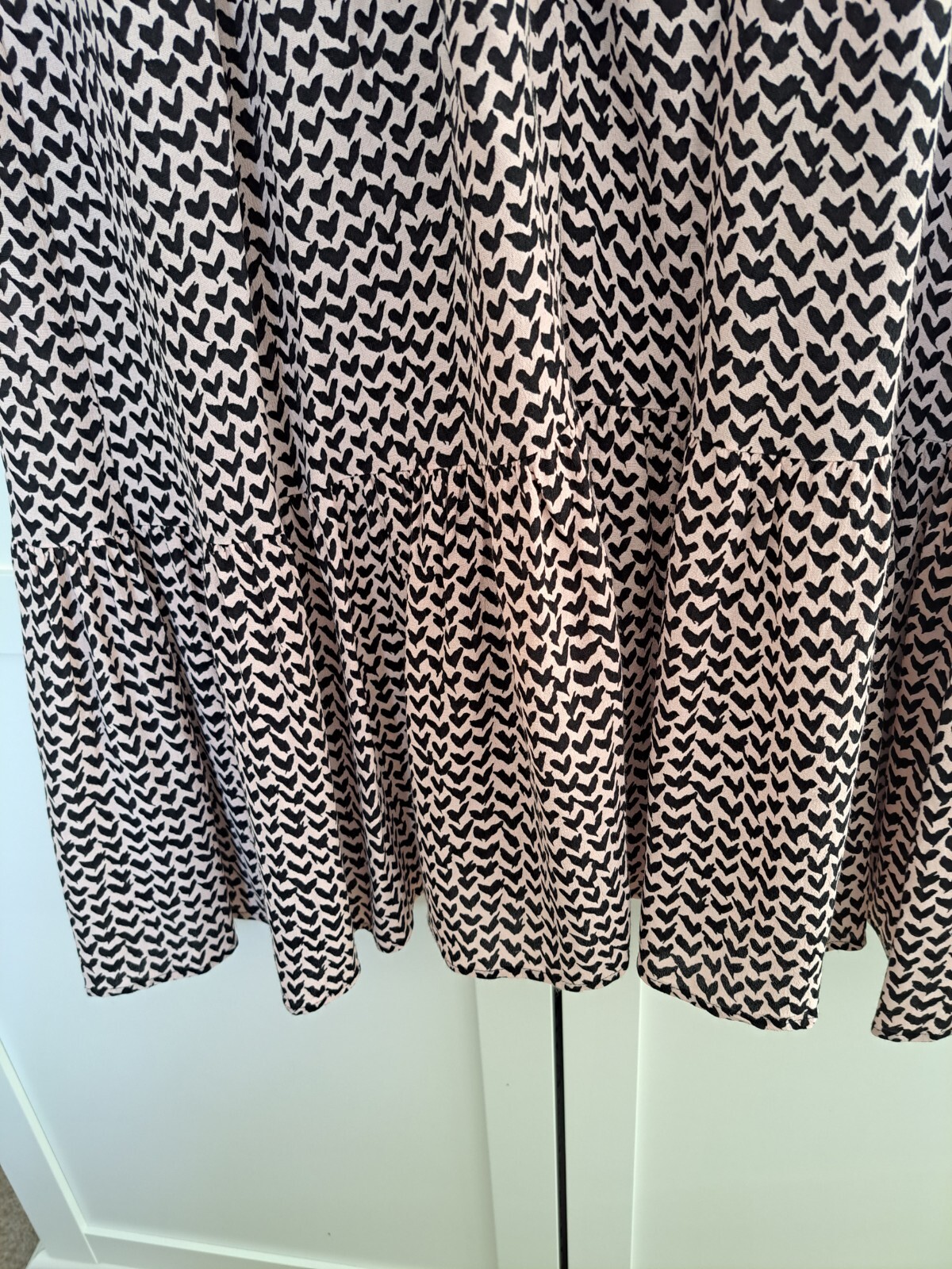 Whistles Abstract Heart Print Dress Dize 18 eBay