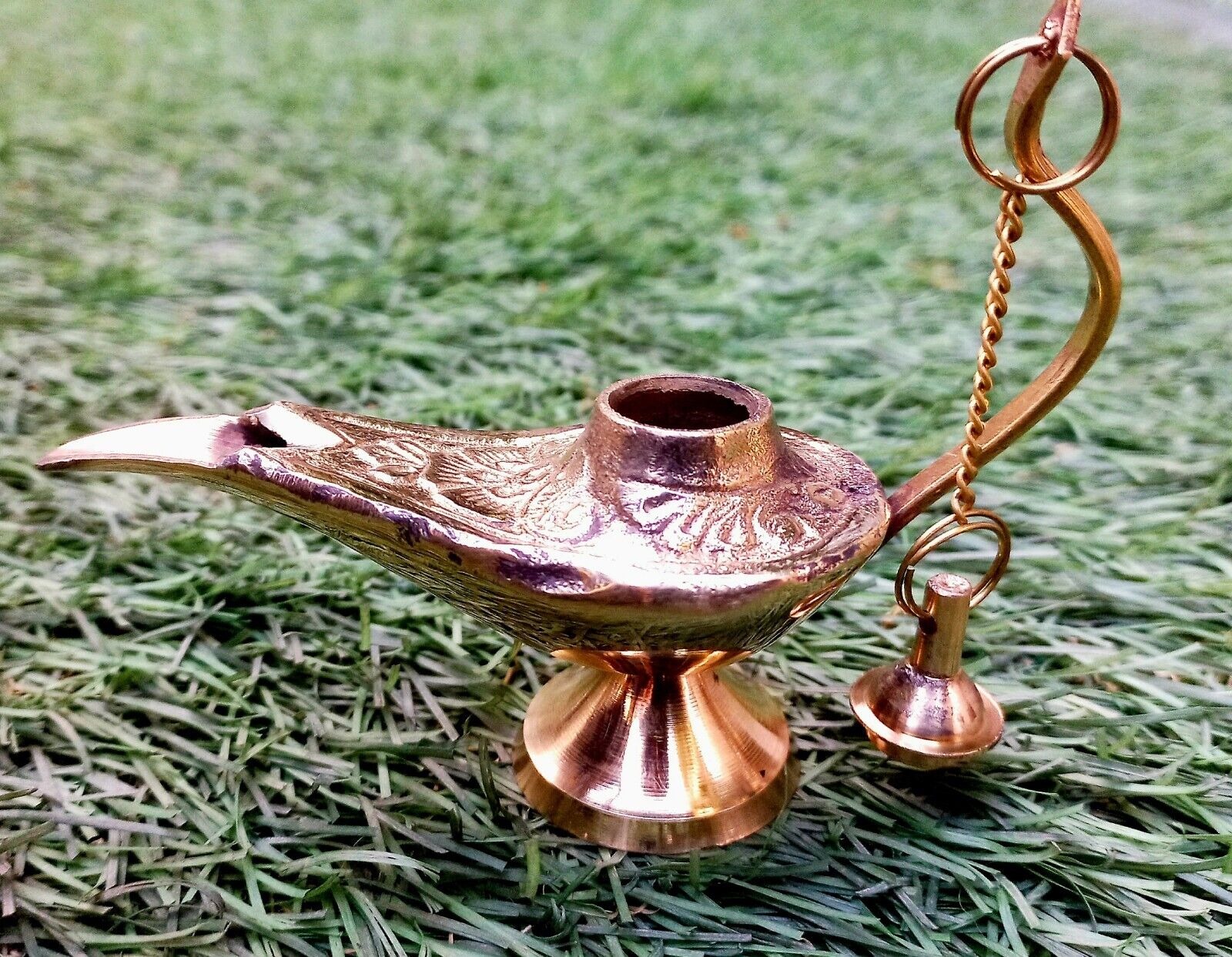 Christmas Brass Handmade Aladdin Decorative Genie Oil Lamp Aladin 3 Home  Decor