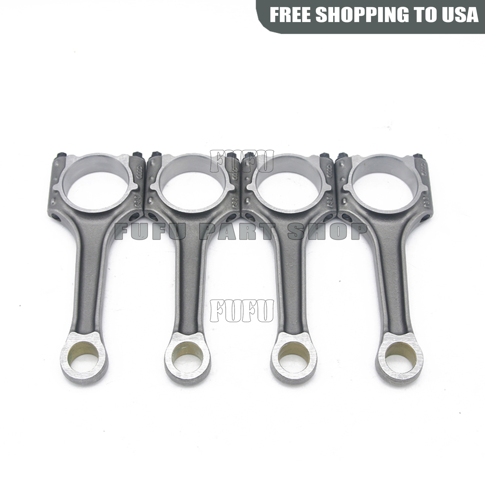 4x Connecting Rod Conrods Φ23mm Hole For VW CC AUDI A4 A5 1.8 TFSI CJEB ...
