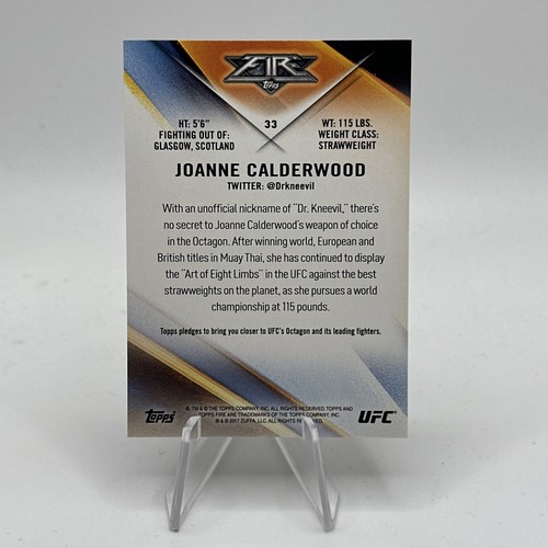 2017 Topps Fire Joanne Calderwood #33 (NM) - Bild 2 von 2