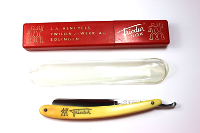 J.A. HENCKELS ZWILLINGSWERK 70 1/2 FRIODUR INOX STRAIGHT RAZOR