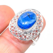 Blue Lapis Lazuli Gemstone 925 Sterling Silver Jewelry All Size Ring For Gift