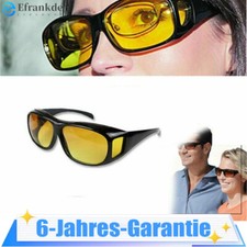 Überzieh Nachtsichtbrille Autofahrer Brillenträger HD Blendschutz Gläser UV400