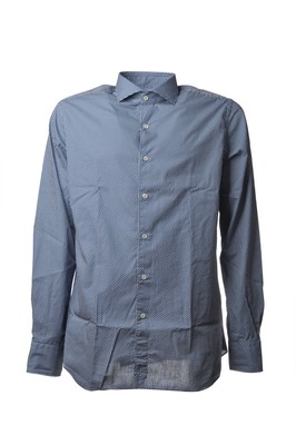 Camicia Collo Francia ,manica lunga,fit slim,tutta interamente realizzata in fan