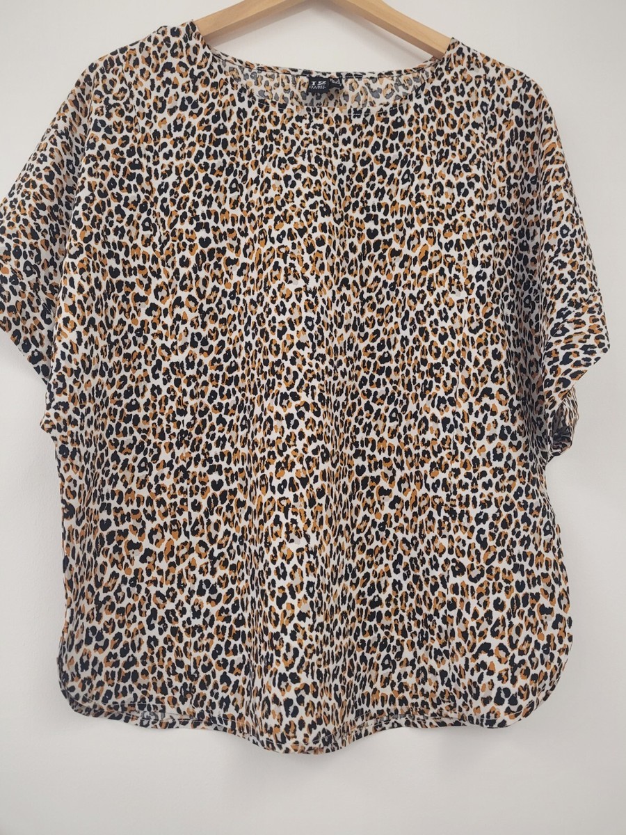 Izabel London Womens Leopard Printed Top Size UK