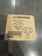 IKEA Ekorre 800.410.49 2 Pack Galvanized Steel Swing Ceiling Mount Hooks